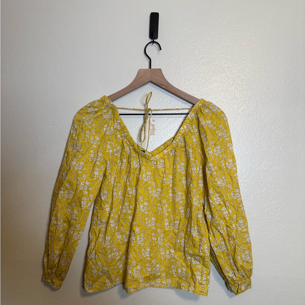 J. Crew V-neck top in Liberty® Capel floral organic cotton - Picture 6 of 7